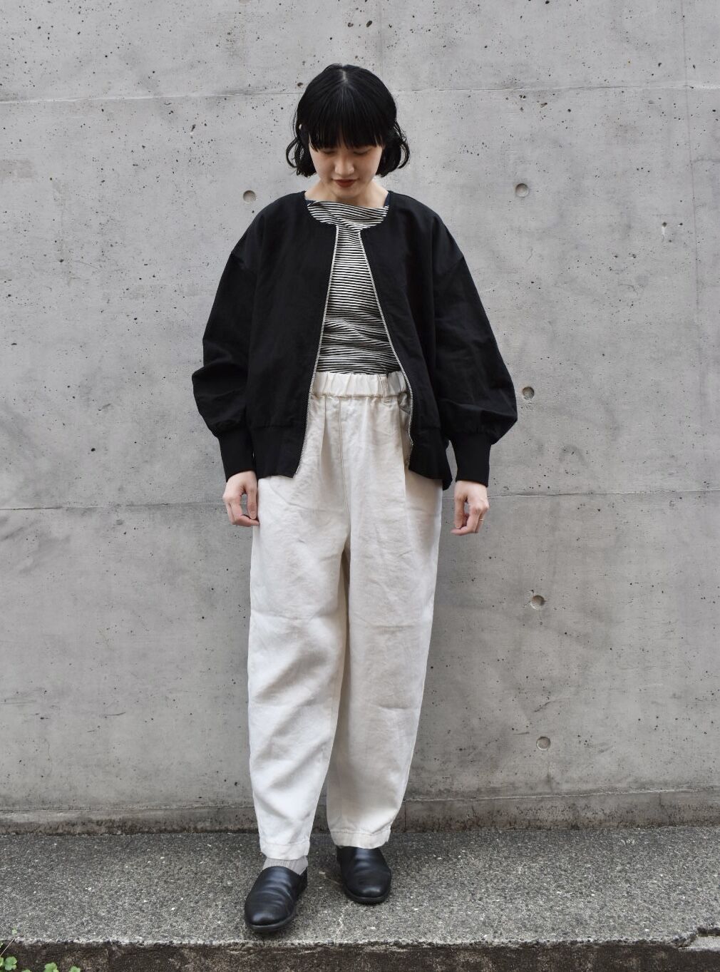 Hands of creation 11ozリネンデニム イージーコックパンツ | pivoine