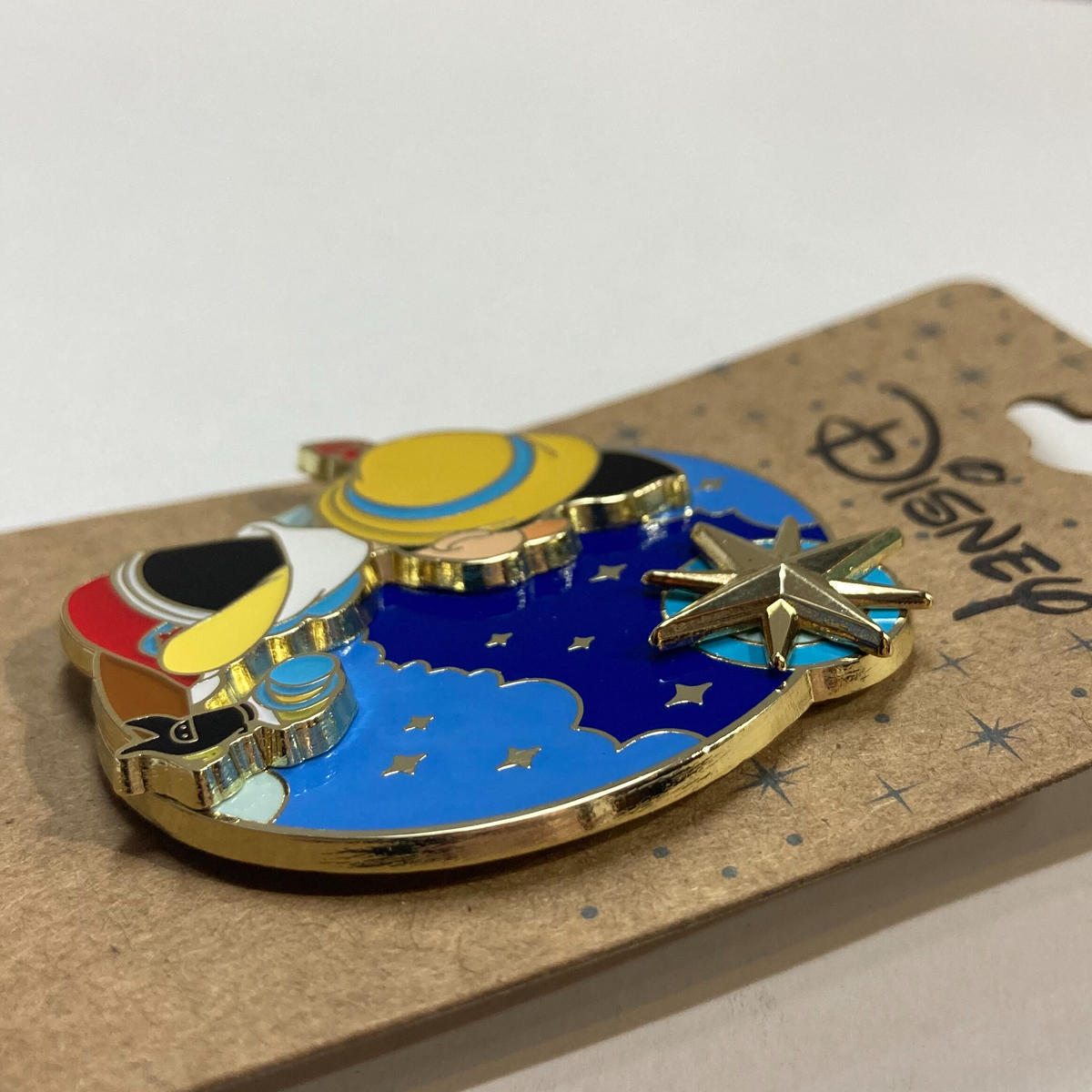 Usa直輸入 Disney ピノキオ ジミニー クリケット 星に願いを エナメル ピン