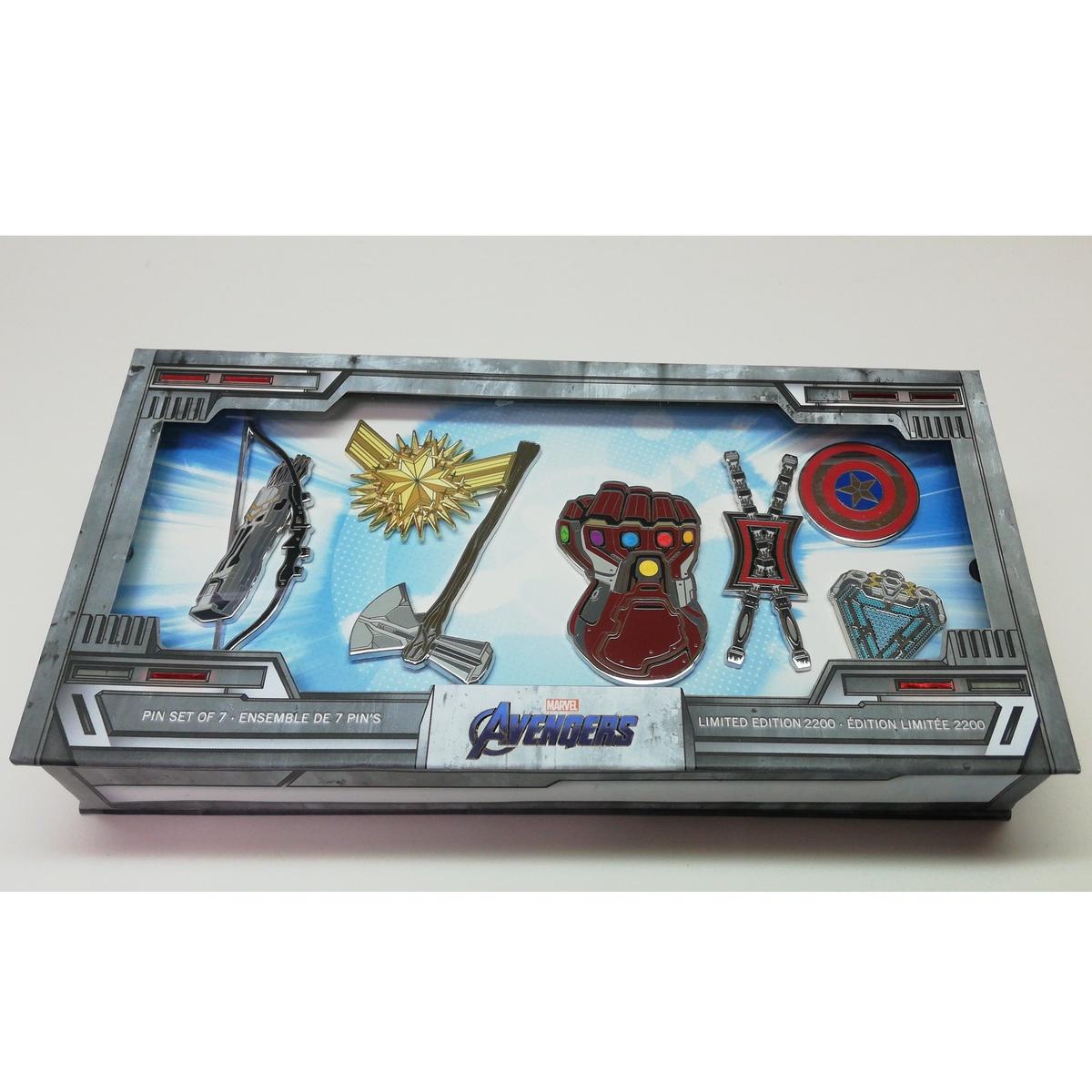 Usa直輸入 Marvel マーベル アベンジャーズ エンドゲーム 武器 ピンズ ７個セッ