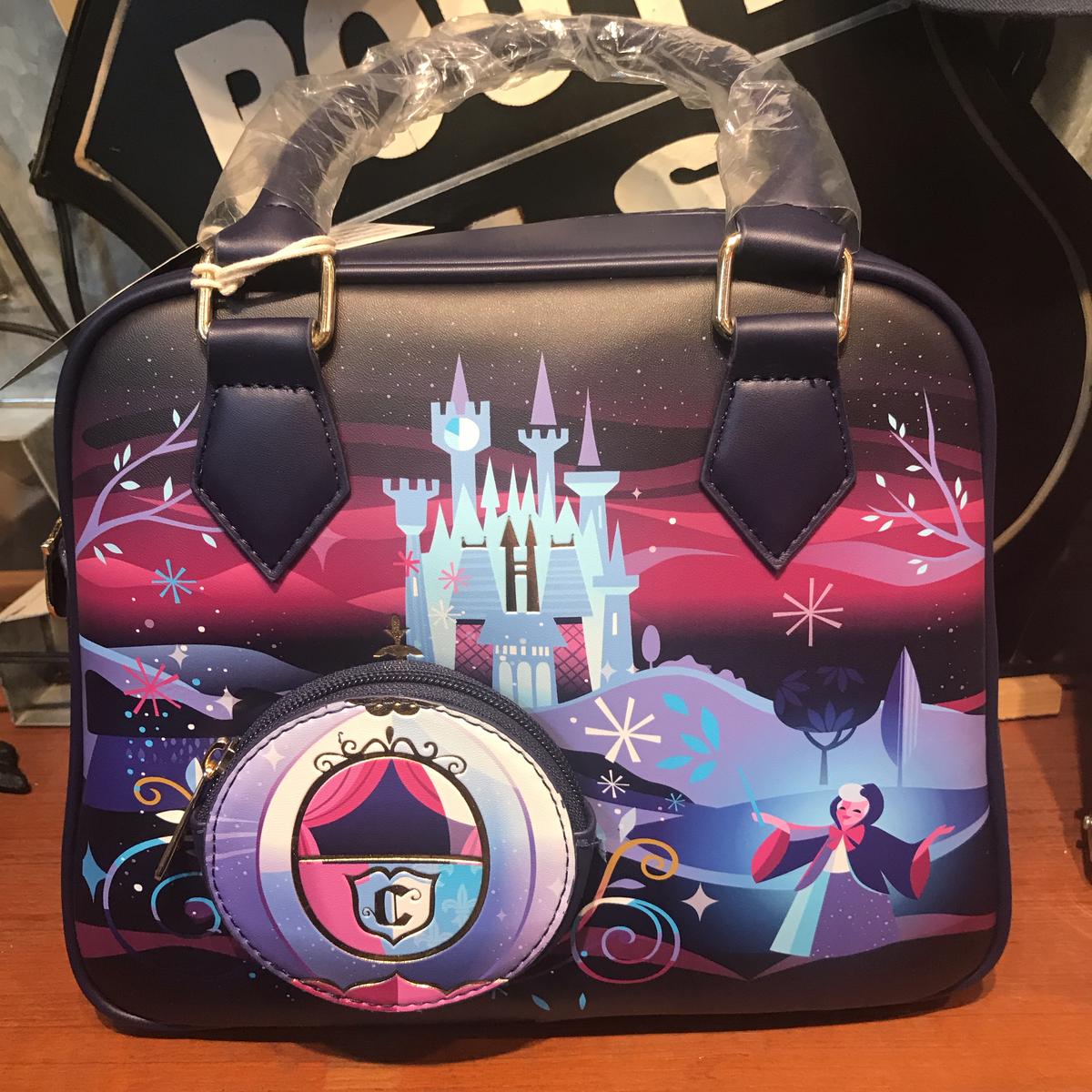 Disney - Loungefly シンデレラ　ハンドバッグ　カボチャの馬車　シンデレラ城 メゾンドフルール×ディズニー/2WAYハンドバッグ/シンデレラ