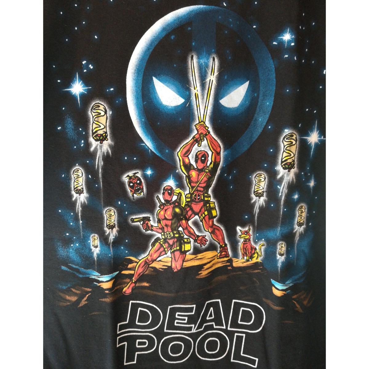 Usa直輸入 Marvel デッドプール 有名な映画ポスター風 Tシャツ マーベル Pl