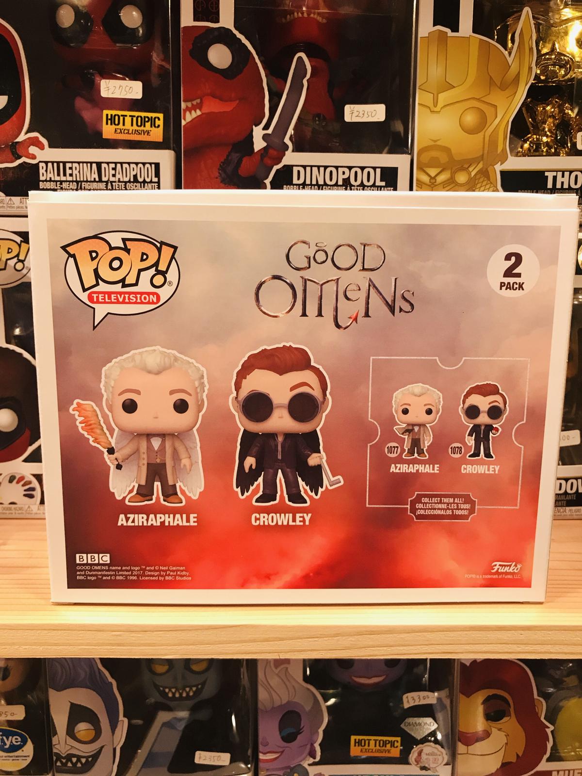 2点セットFUNKO POP! グッド・オーメンズ クロウリー