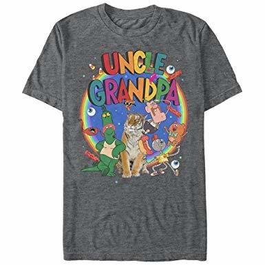 Usa直輸入 アンクルグランパ キャラクター グレー Tシャツ カートゥーンネットワーク カ