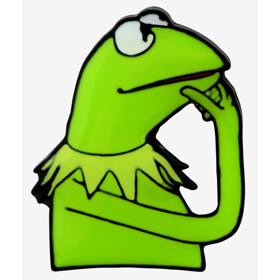 Usa直輸入 Disney マペッツ カーミット 考えるカーミット エナメル ピン ディズニー The Muppets Kermit The Frog カエル ピンズ