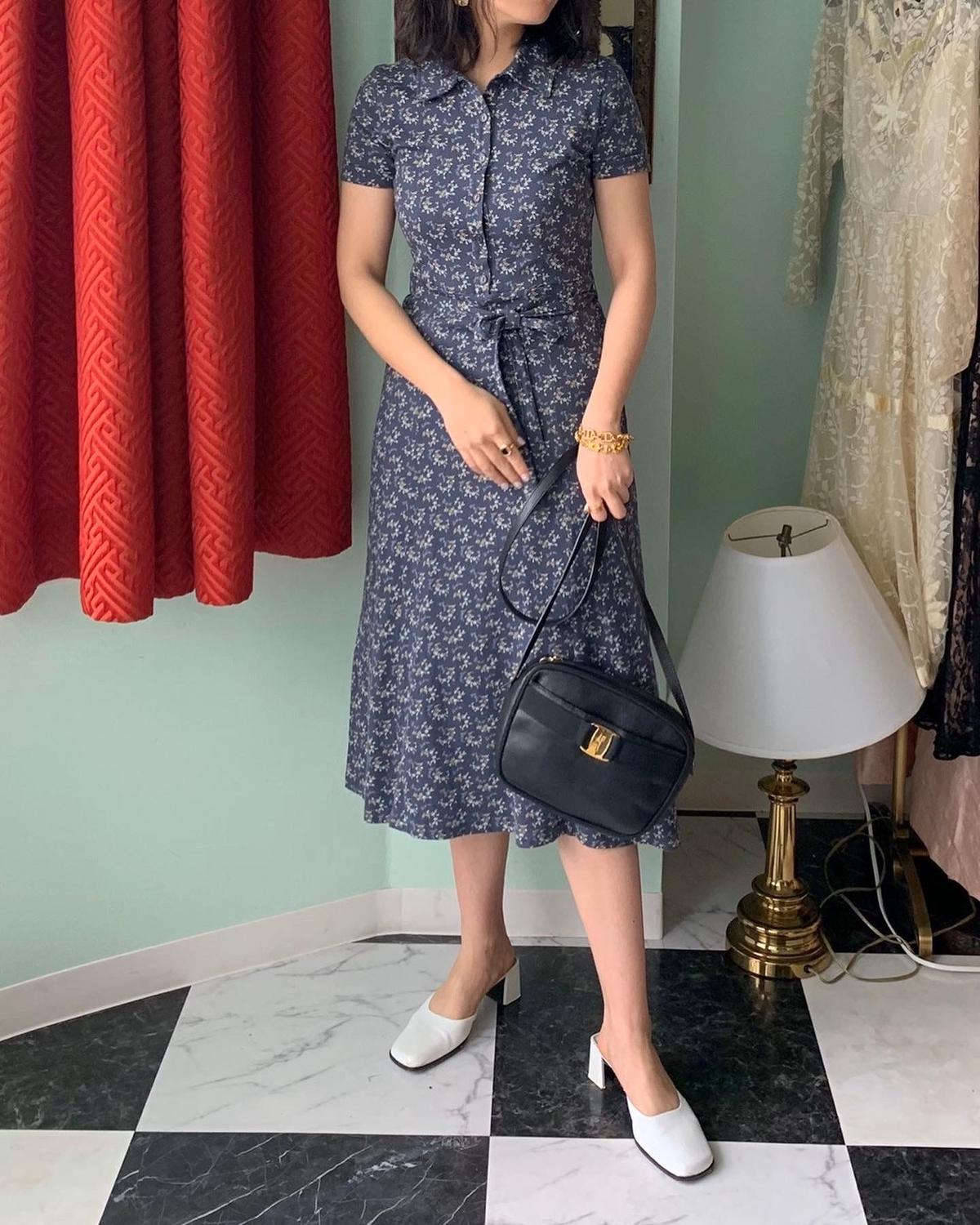 ローラアシュレイ ヴィンテージ ワンピース Poison Vintage プワゾン ヴ