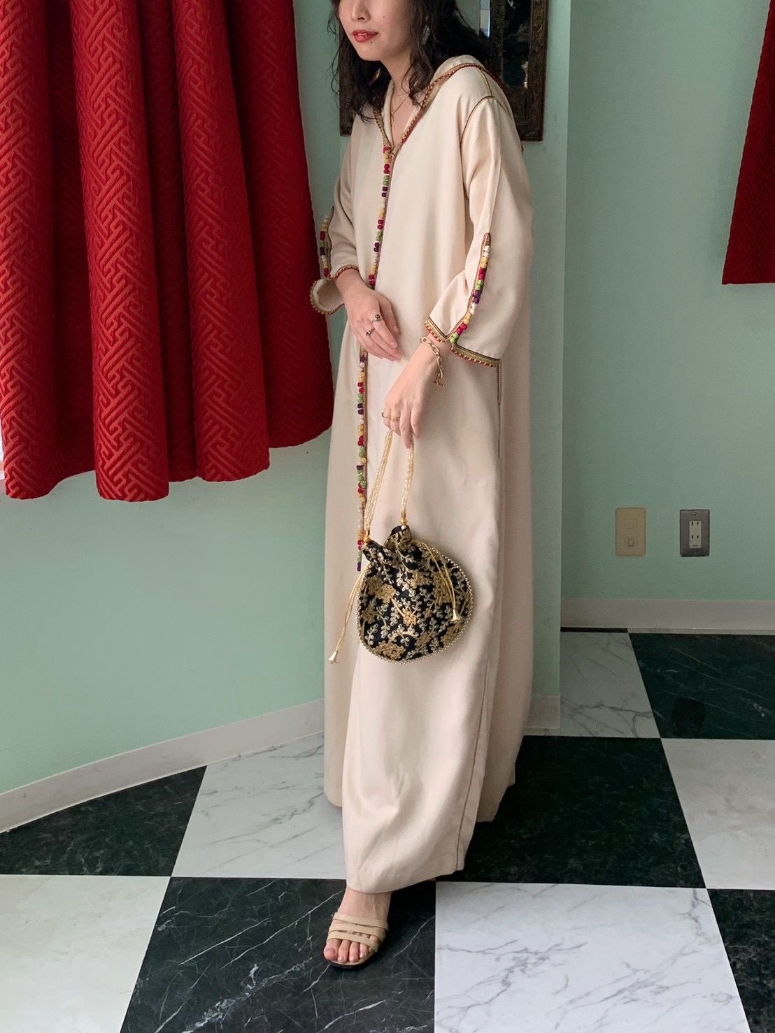 ヴィンテージ モロッコ ワンピース Poison Vintage プワゾン ヴィンテージ