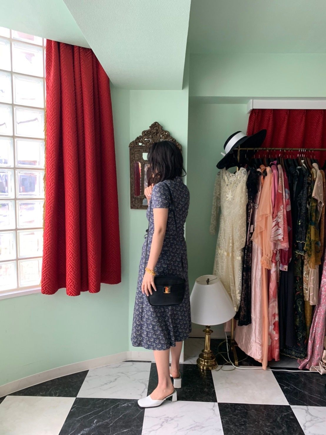 ローラアシュレイ ヴィンテージ ワンピース Poison Vintage プワゾン ヴ