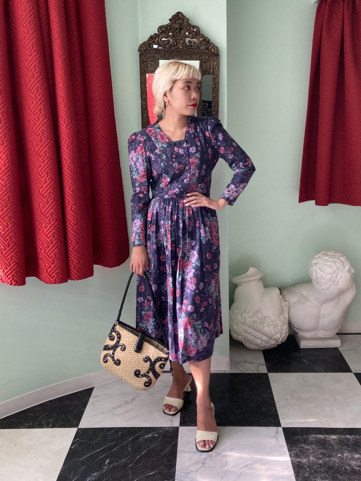 ローラアシュレイ ヴィンテージ ワンピース Poison Vintage プワゾン ヴィ ローラアシュレイ ヴィンテージ ワンピース Poison Vintage プワゾン ヴィ