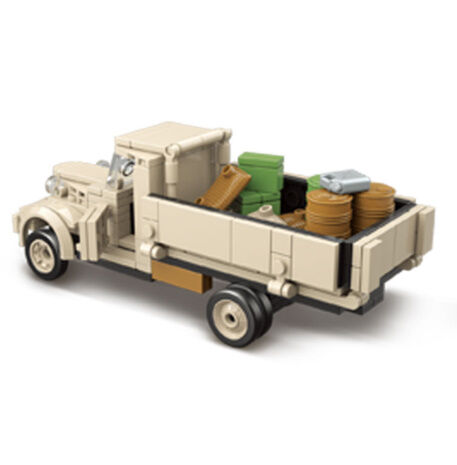 日本軍】 レゴ互換品 軍用トラック ミニフィグ3体付き☆ 戦争 ブロック