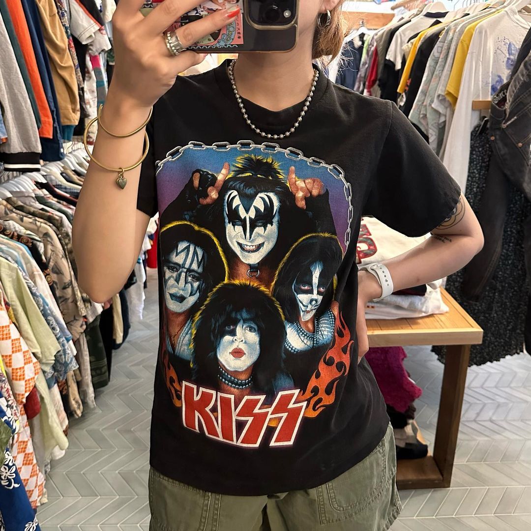 03-04年KISS世界征服両面Tシャツ🌏⚡️ | CUSTOM FEVER