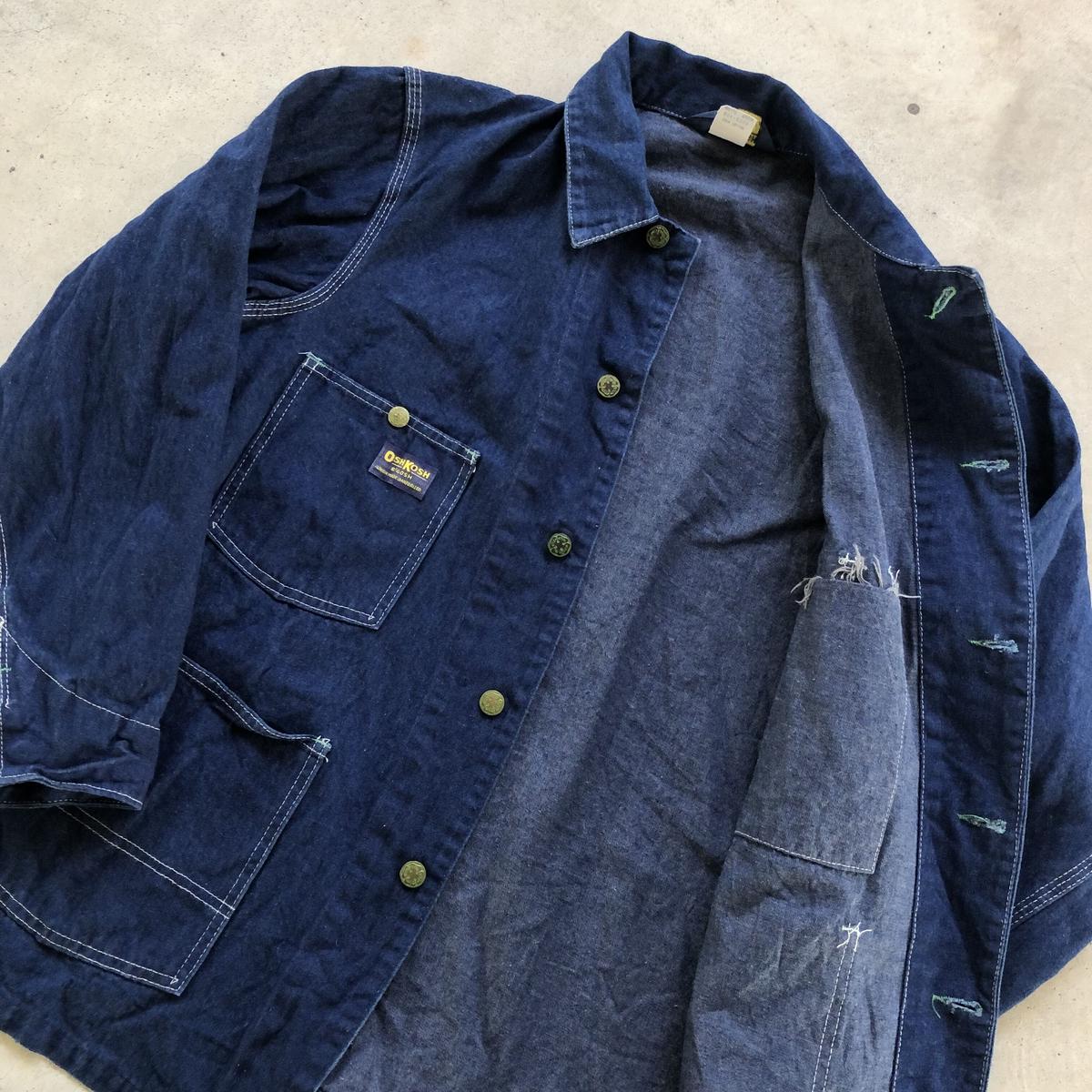 再再販 サイズ40 濃紺 ６０年台 ヴィンテージカバーオール Gジャン ...