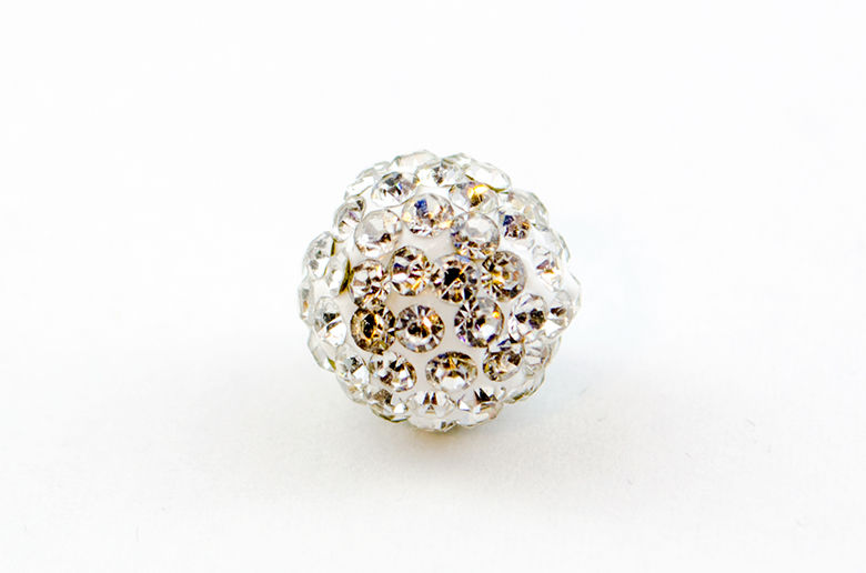 ラインストーン パヴェボール パーツ 1個 6mm クリスタル Prettie