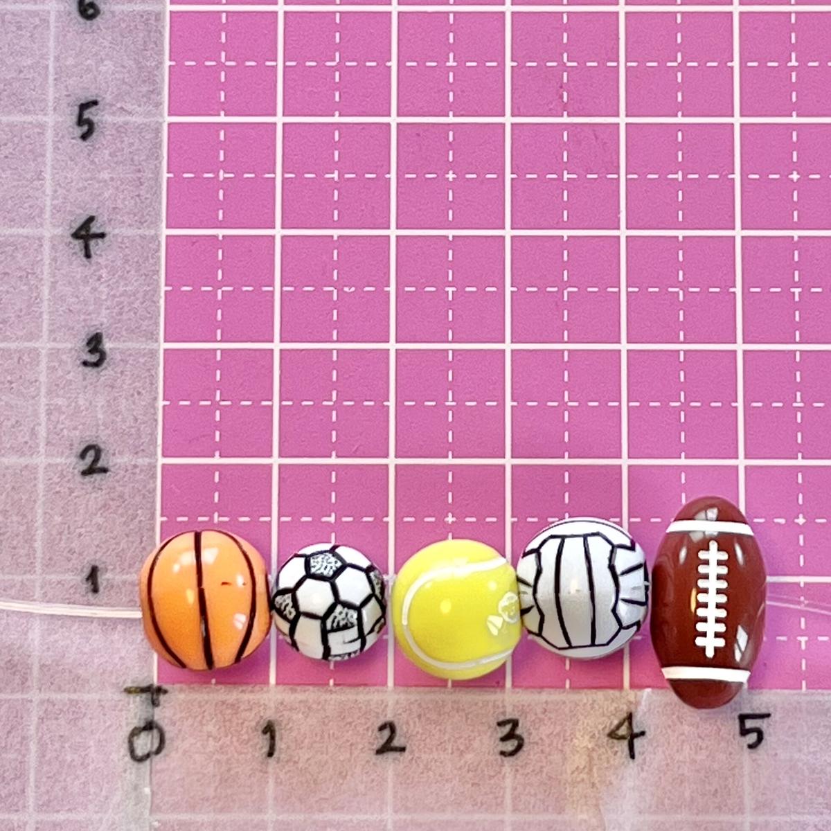 スポーツ応援 ビーズセット ハンドメイド パーツ 素材 キッズアクセサリー かわいい ゆめか