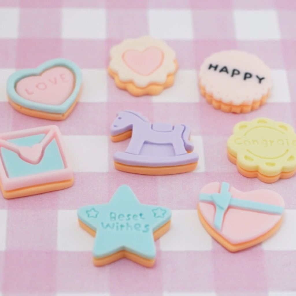 ゆめかわ クッキー デコパーツ 10個 ハンドメイド パーツ 素材 キッズアクセサリー かわい ゆめかわ クッキー デコパーツ 10個 ハンドメイド パーツ 素材 キッズアクセサリー かわい