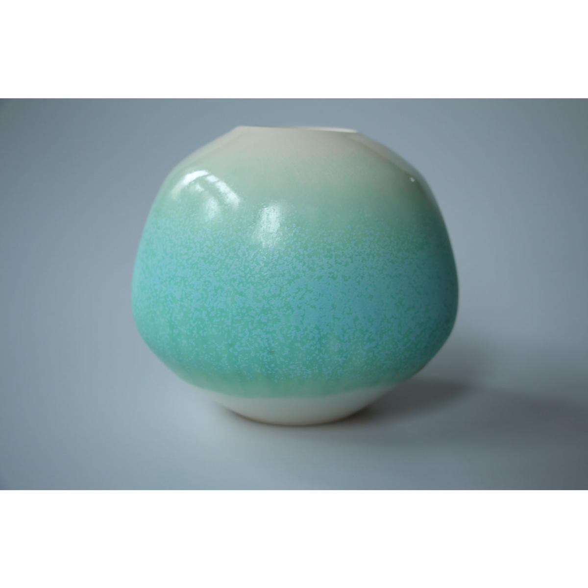 専用/作家:岩崎龍二 アイスグリーン×紫匂平皿2枚セット