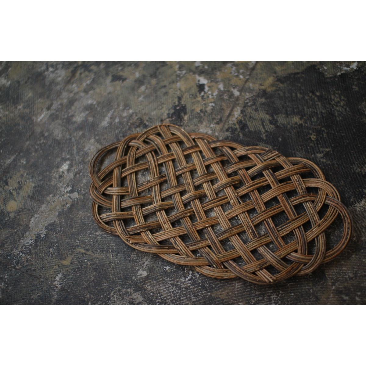 渡部萌 moe watanabe あけび蔓 紋様かご 渡部萌さんのあけび蔓籠