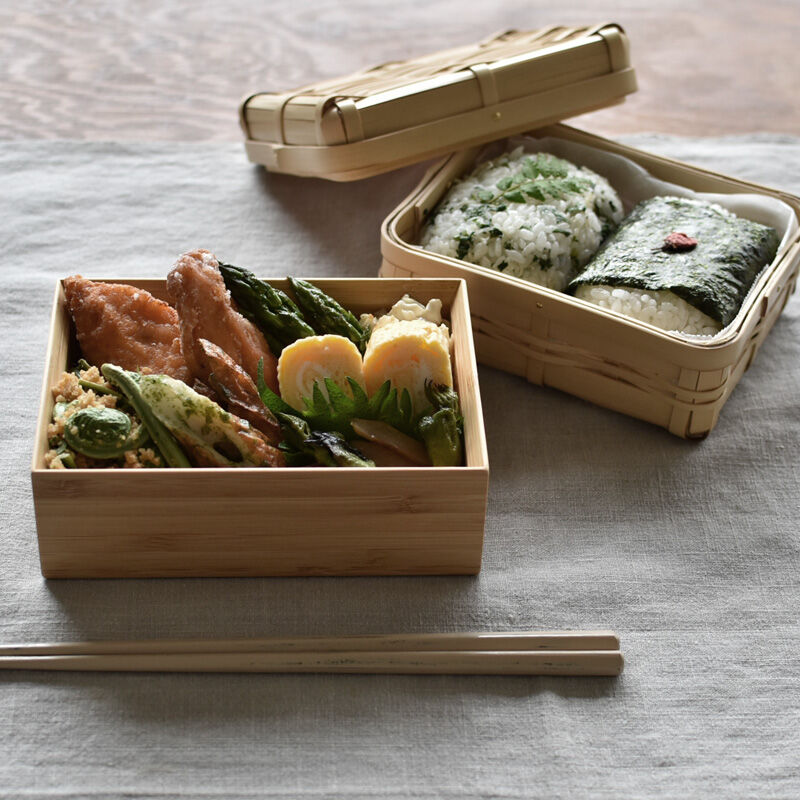 公長齋小菅 二段弁当箱 ブラック