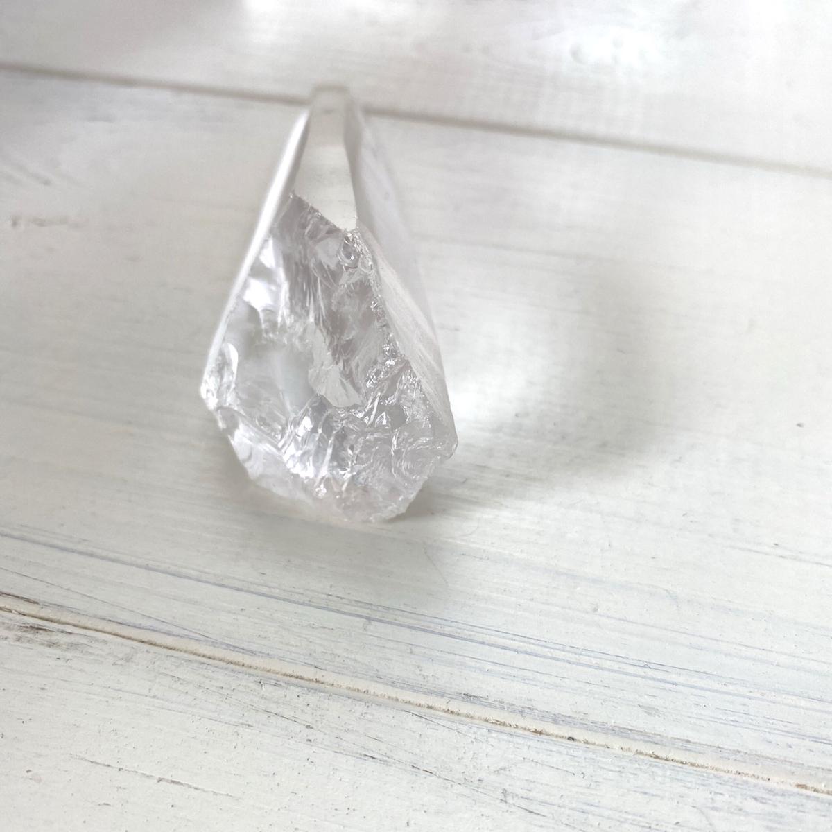 水晶 ポイント 164g レムリアン 天然石 パワーストーン クォーツ