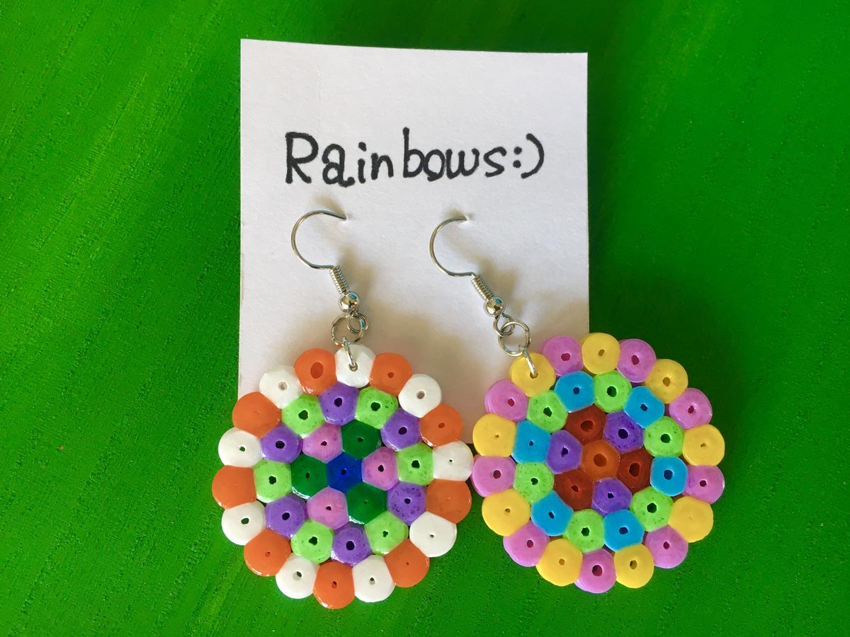 花火ピアス Rainbows
