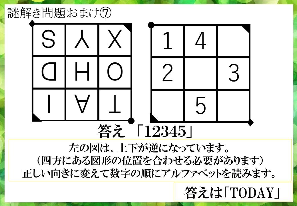 小学生向け謎解き問題３０選 解説付き リアル脱出ライフ