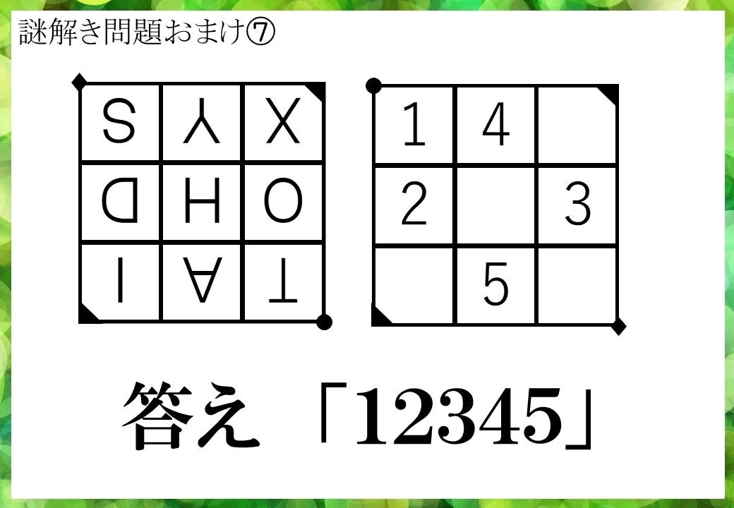小学生向け謎解き問題３０選 解説付き リアル脱出ライフ