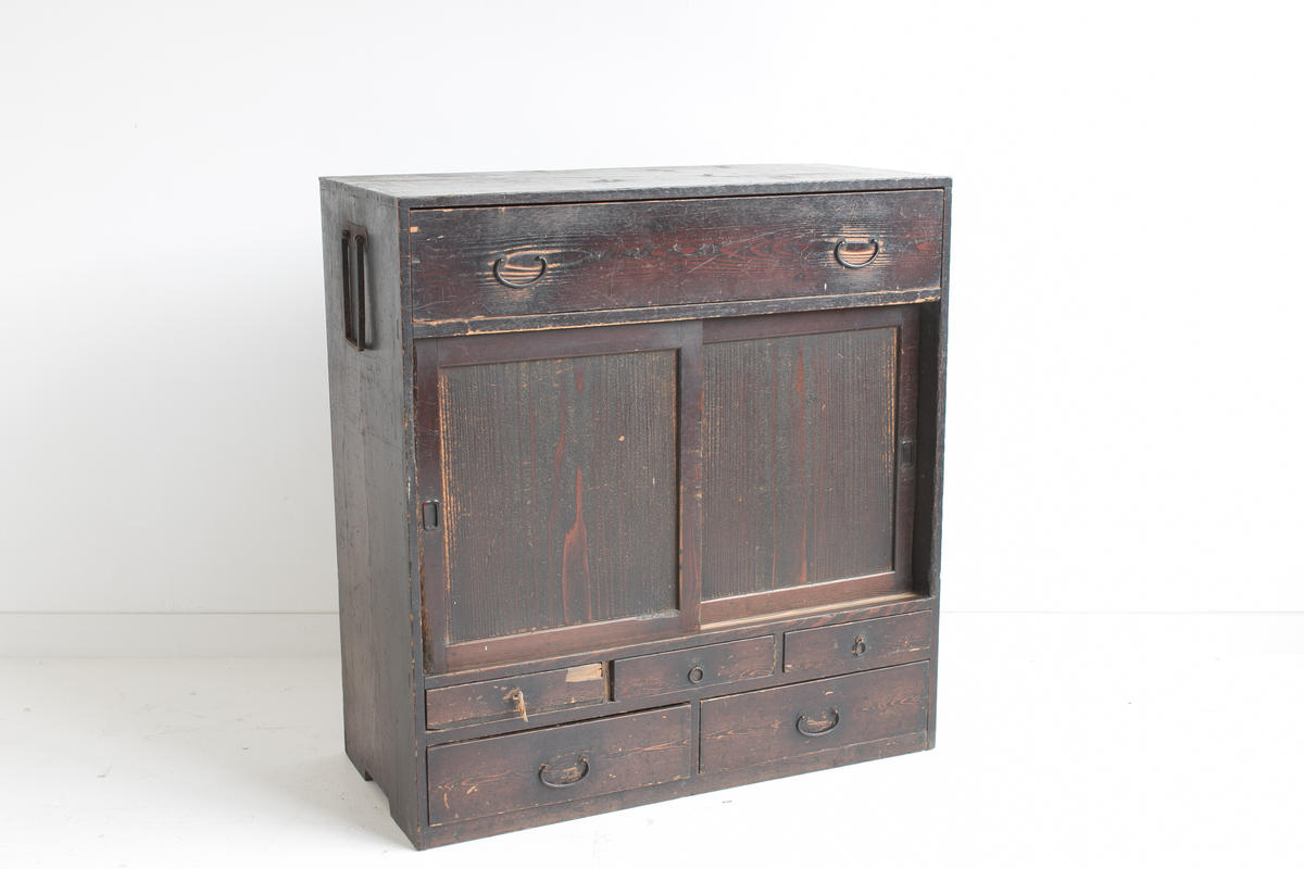 大きな引き出しの水屋箪笥 古材と古道具 Rebuilding Center Japanオン