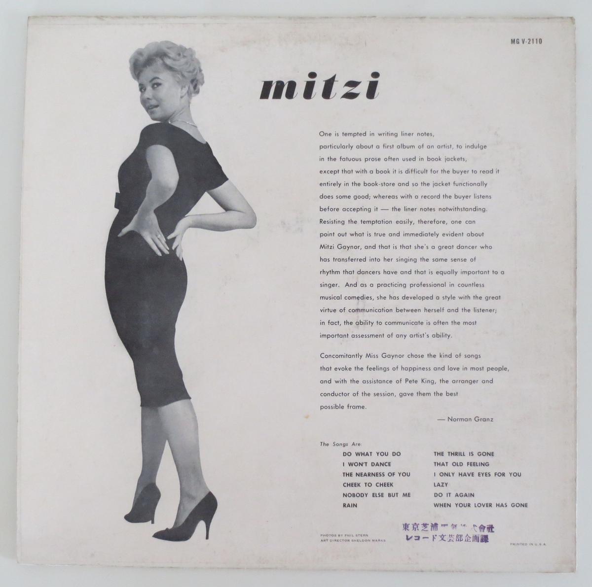 Mitzi Gaynor Mitzi Verve Mg V 2110 Mono R