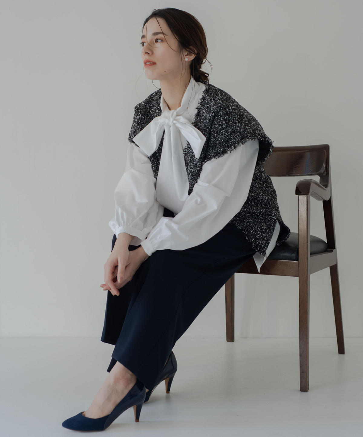 FANCY TWEED GILET | RECORSET