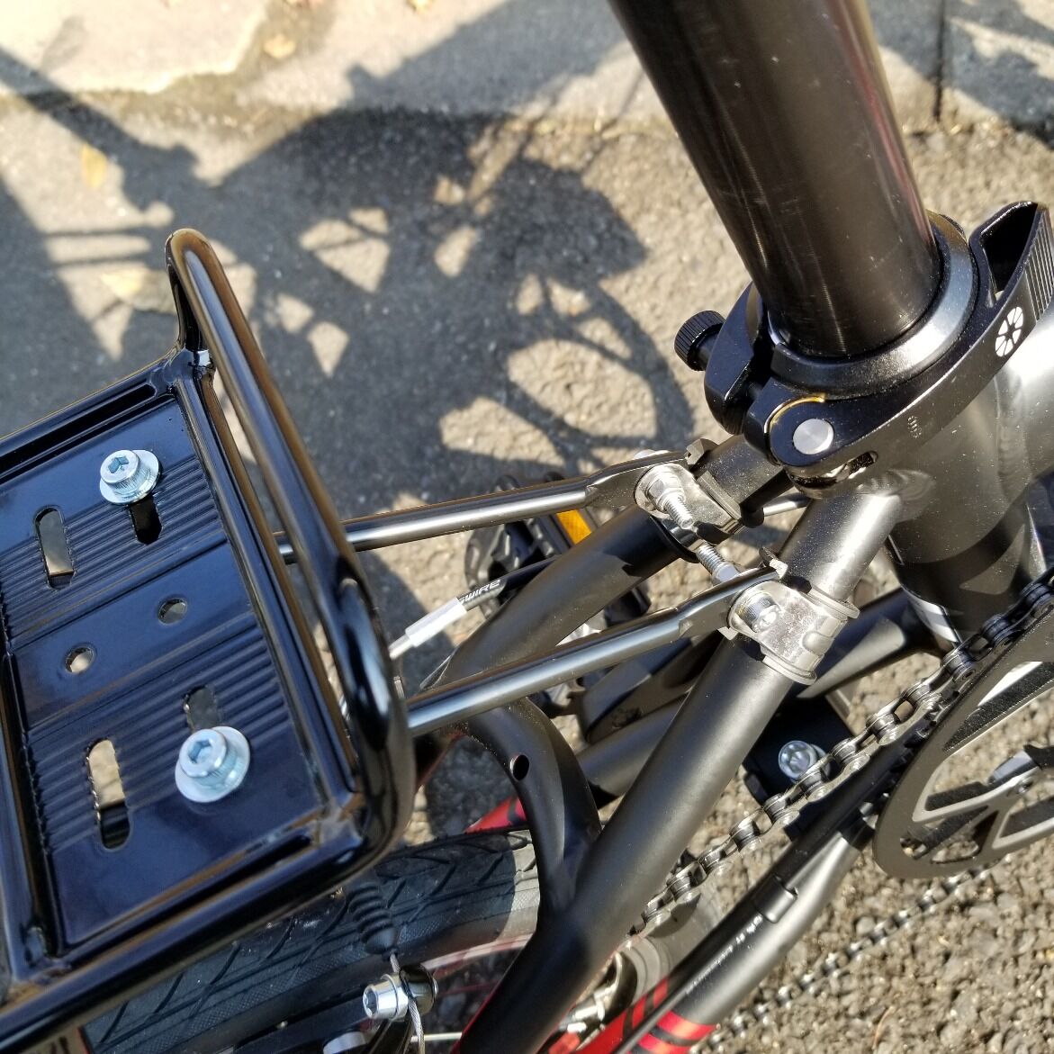 Dahon K3 リアキャリア取り付けセット Loro Cycle Works Onli Dahon K3 リアキャリア取り付けセット Loro Cycle Works Onli