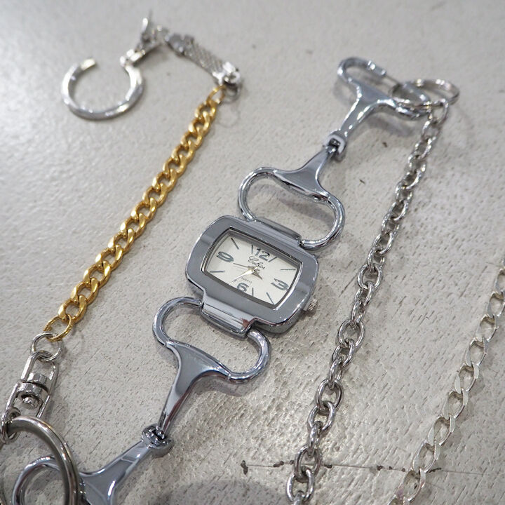 新品 定価26400円 BLESS 腕時計 チェーン リメイク ネックレス シルバー ゴールド メンズ レディース