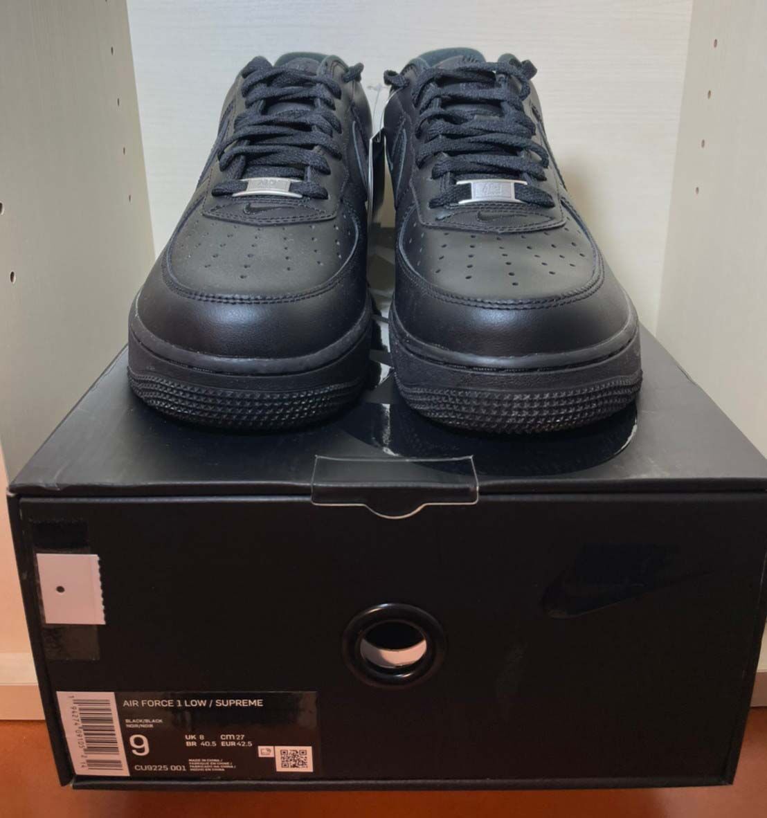 【送料込/最安値】新品 NIKE AIR FORCE 1 LOW BLACK