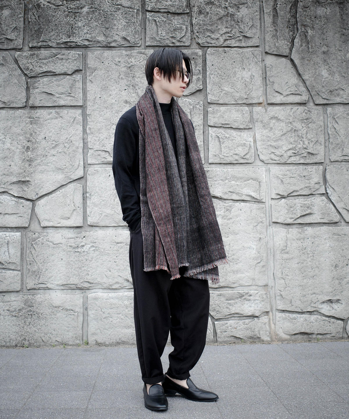 Replay ヤクウール ストール Mix Color YAK WOOL FRINGE STOLE | CTHY