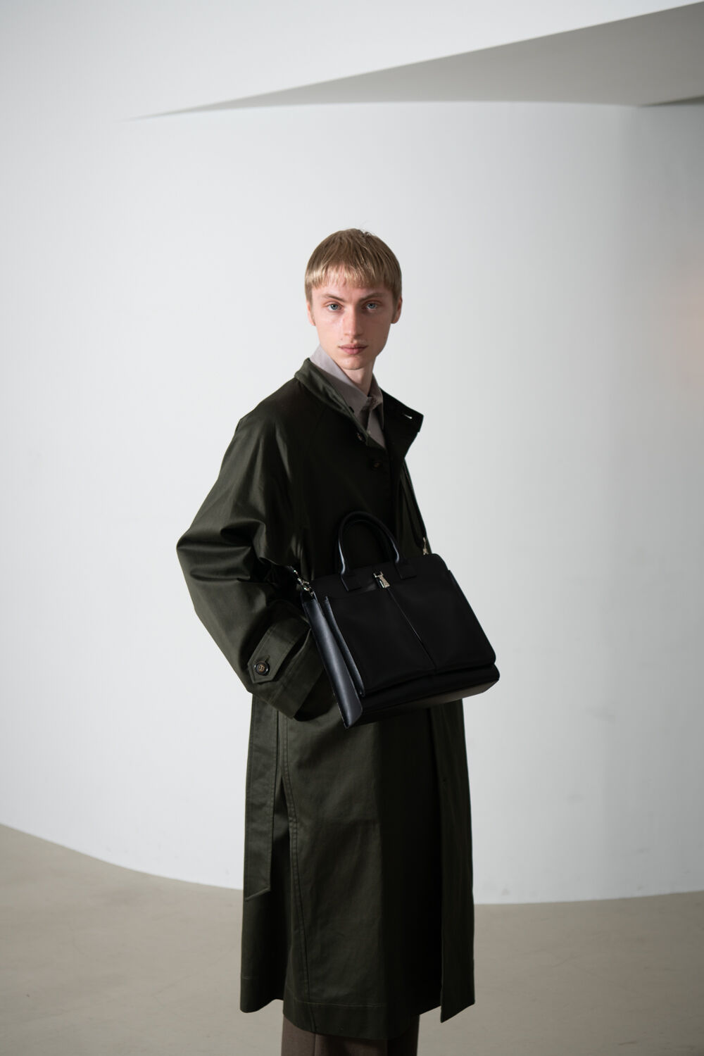 DOCKING HOODED GARMENTDYED ZIP SHIRT トップス