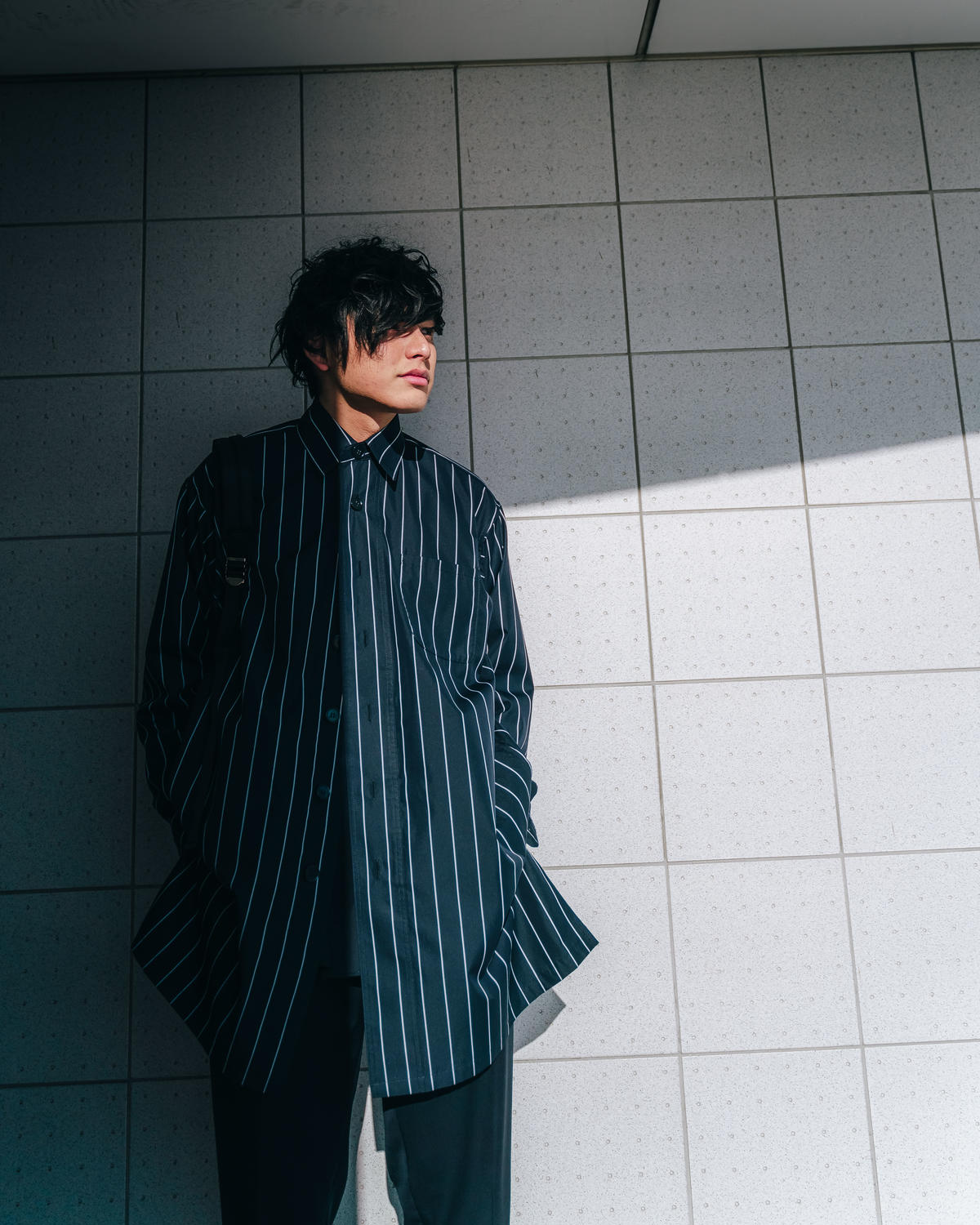 STRIPE SHIRT COAT | CTHY