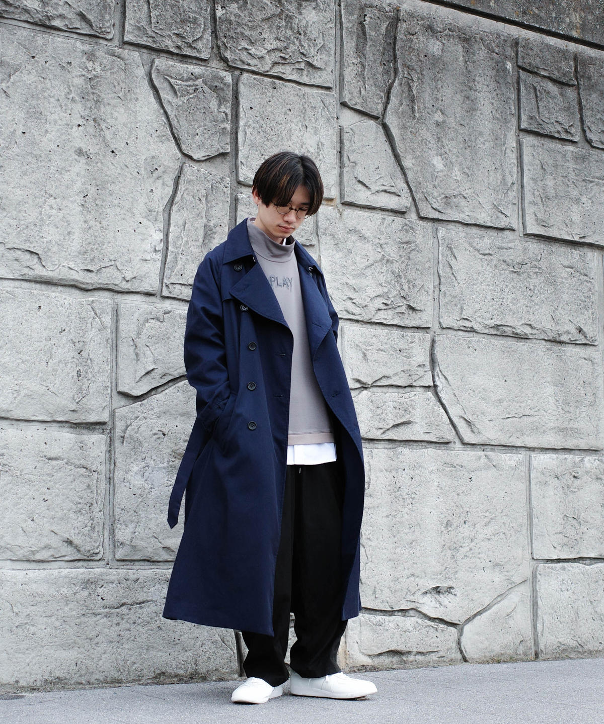 RELAX TIELOCKEN COAT ブラックRePLAY RELAX TIELOCKEN COAT ブラックRePLAY メンズ