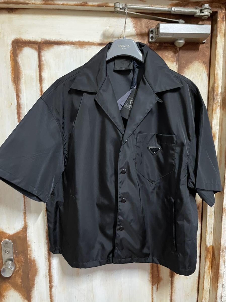 新品☆PRADA Re Nylon 三角プレートロゴ ナイロン 半袖シャツ