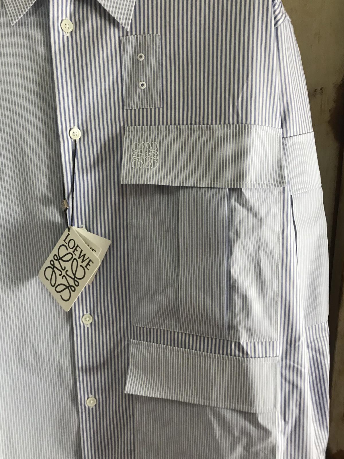 新品 LOEWE ロエベ アシンメトリーマルチポケット ストライプ