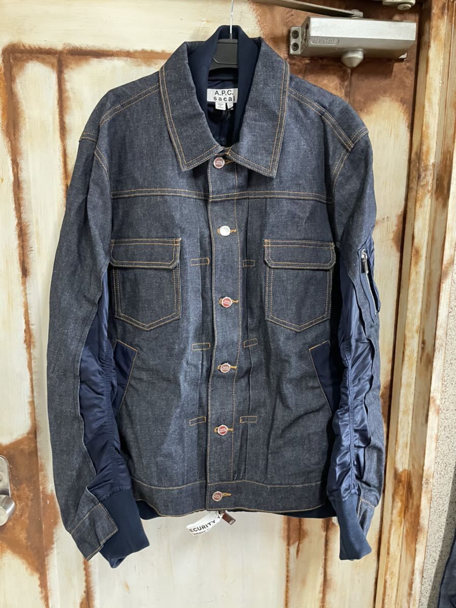 人気急上昇】 新品 20aw sacai × APC デニムボアジャケット サイズ1
