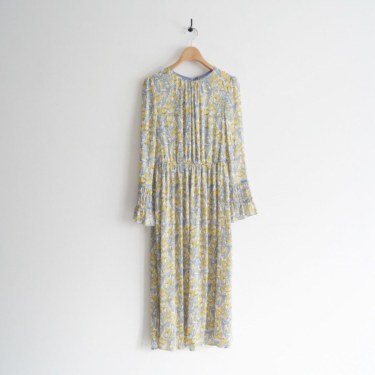 2022今期 ANAYI シルエットミニフラワープリントフレアワンピース アナイ