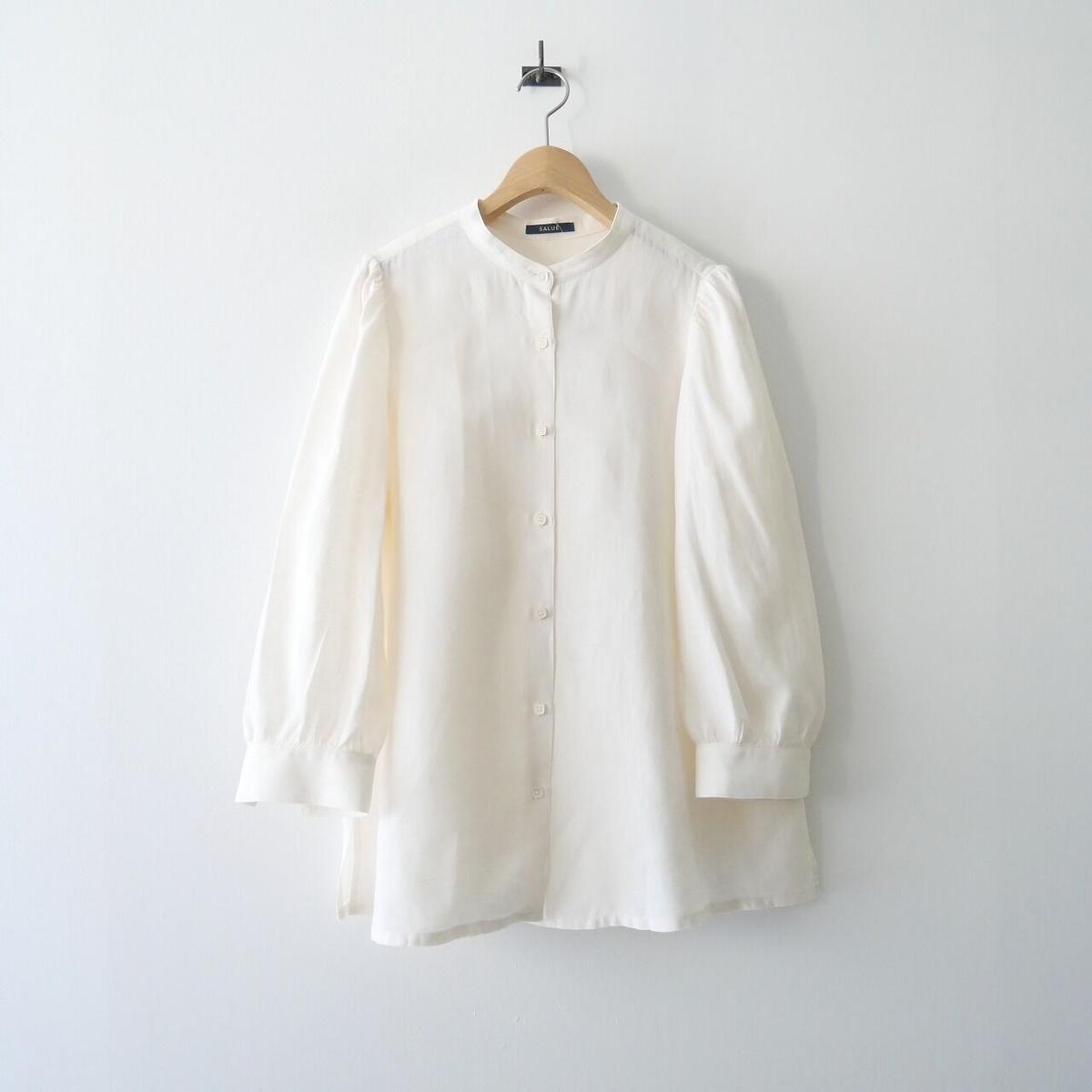 SALUÉ / リネンパフスリーブブラウス / 2201-0658
