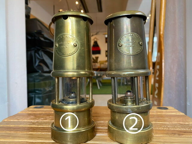 ホックリー&ライムライト社製 マイナーズランプ 真鍮 ホックリーとJD