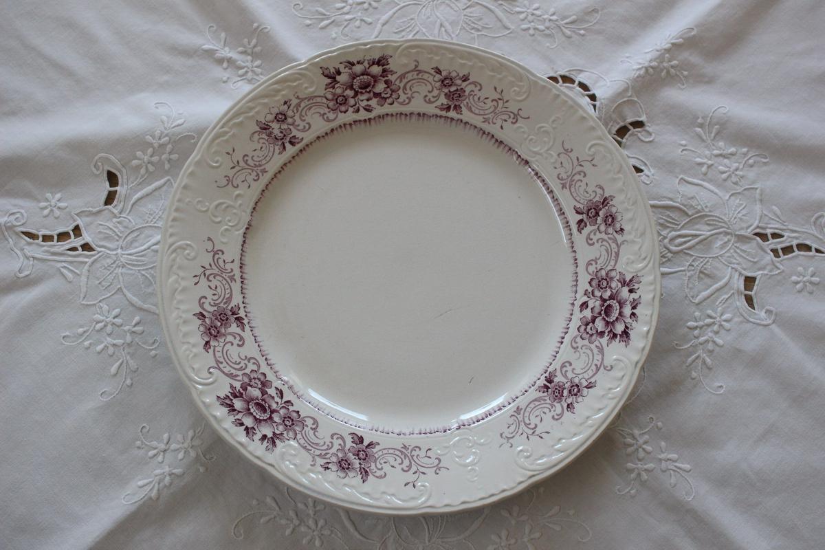 Sarreguemines U&C 【サルグミンヌ】AÏDA プレート大 | Antique