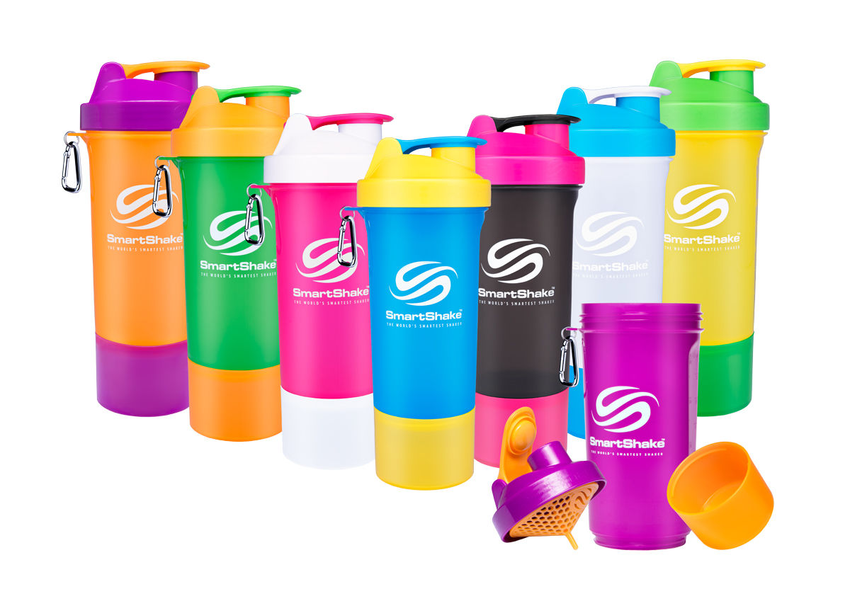 SmartShake Slim(スマートシェイク スリム) 多機能プロテインシェイカー(プロテ... スマートシェイカーボトル SLIM スリムタイプBLK ブラック KSS0107 (KSS0107)