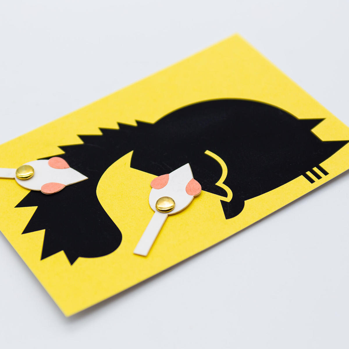 動物くるくるカード 窮鼠（きゅうそ）猫を噛む 京都烏丸六七堂