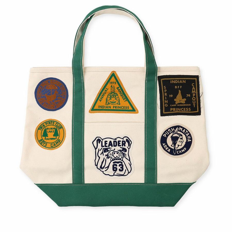 DENIM DUNGAREE ワッペン付きトートバッグ