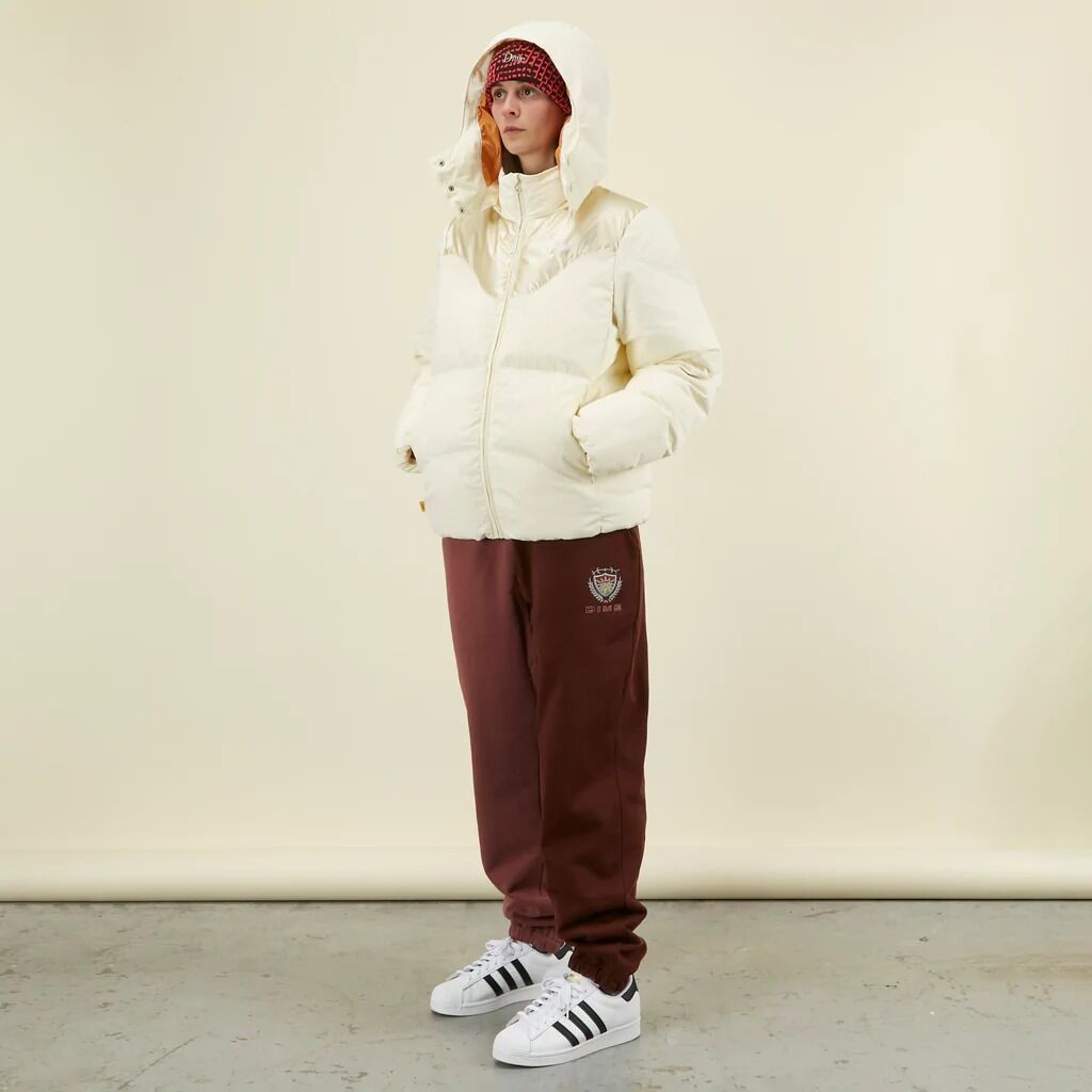 Dime Contrast Puffer Jacket - Off White | RULEZ 再販開始 Dime JACKET PUFFER CONTRAST ダウンジャケット