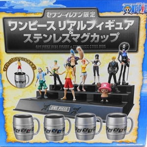 ワンピースリアルフィギュアステンレスマグカップ マグカップ４種 フィギュア９種 Ruri