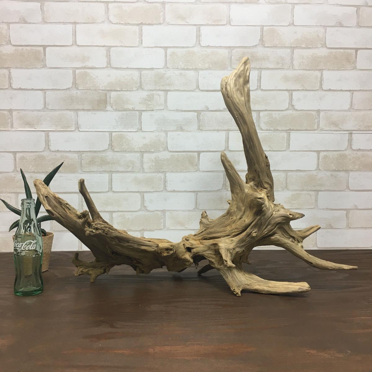 流木オブジェ 壁掛け 床置き W1521 レア一点もの