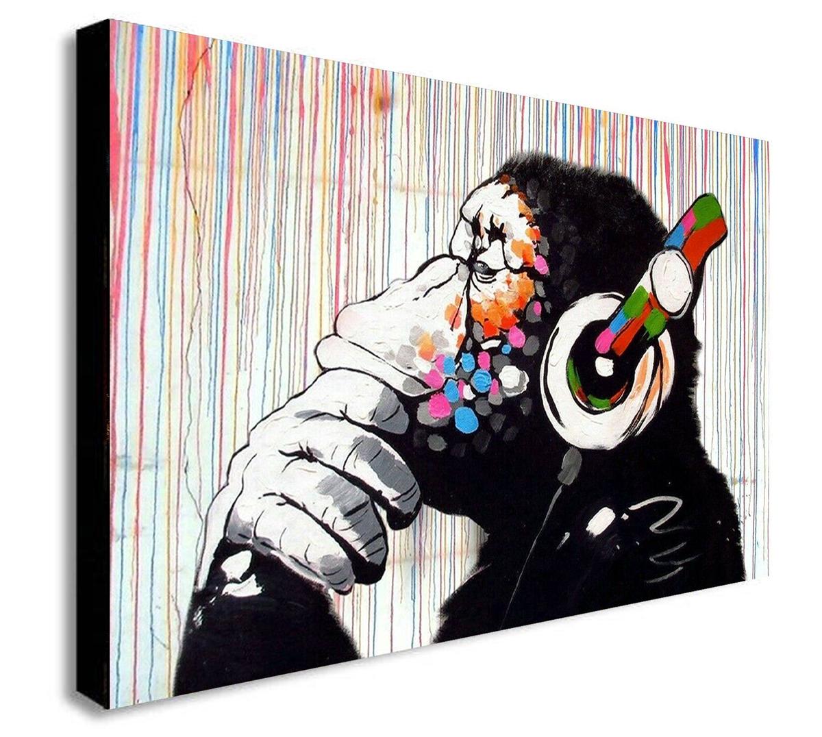 バンクシー Banksy Dj Monkey Gorilla Chimp Rainbo
