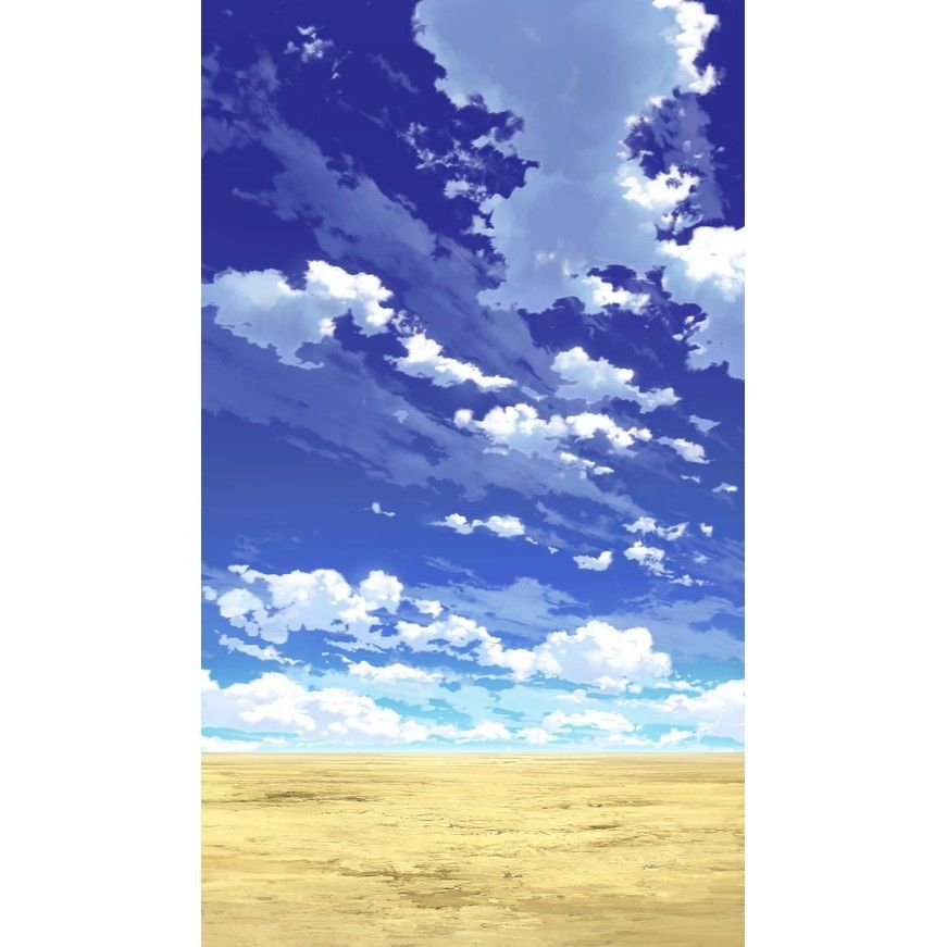 イラスト背景 合作 青空 縦pan用03 03 彩玉のpsd背景素材shop